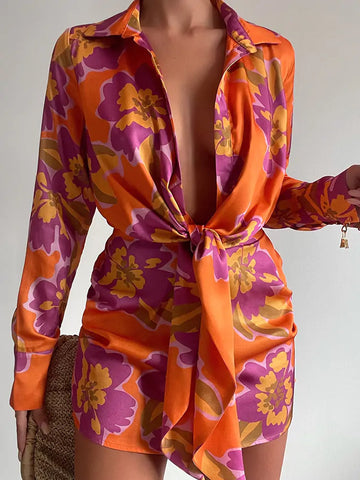 Spring Lantern Sleeve Dress